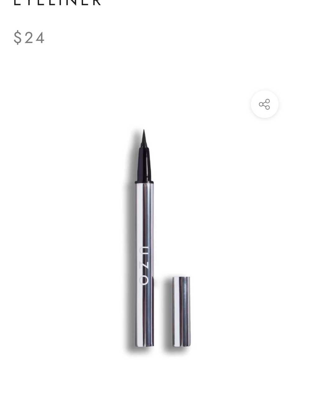 Metallic Black Liquid Eyeliner Pen by
